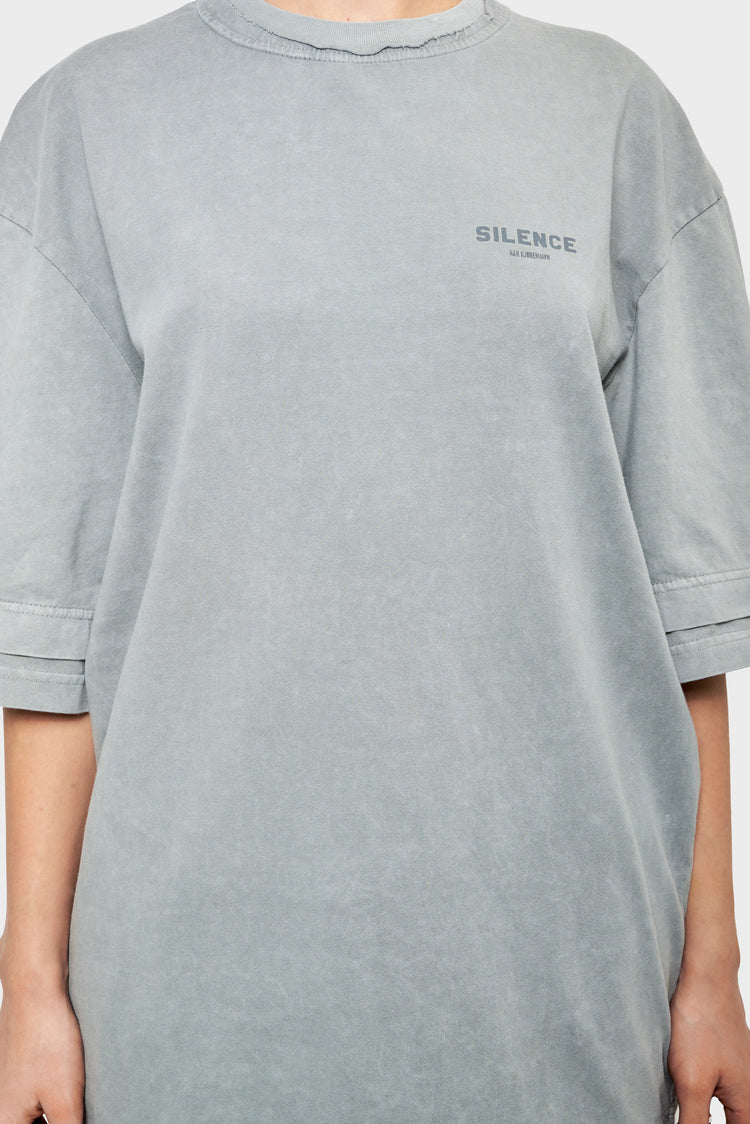 Koszulka LAYERED TEE stalowa
