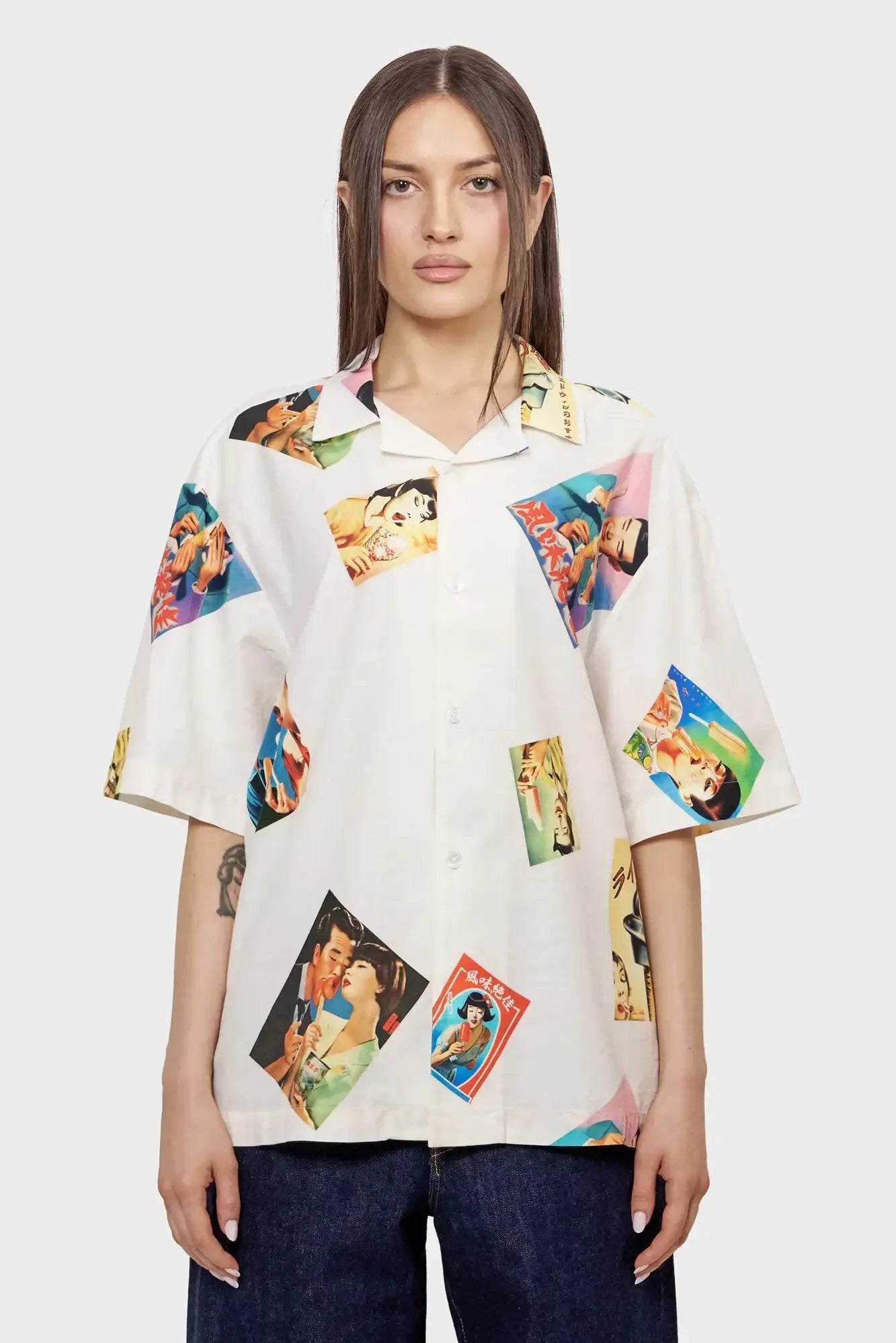 Koszula AISUKURIMU SHIRT SS multikolorowa