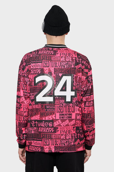 meskie#@Longsleeve SOCCER różowy