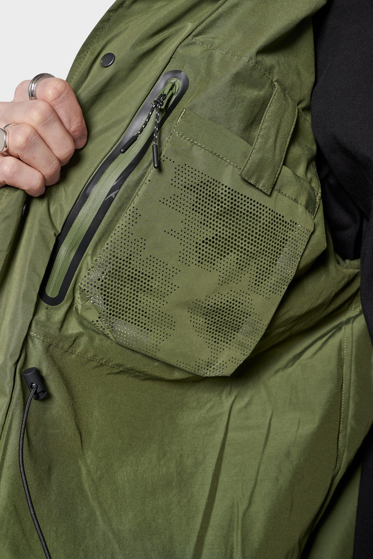 LASER CUT FIELD jacket green