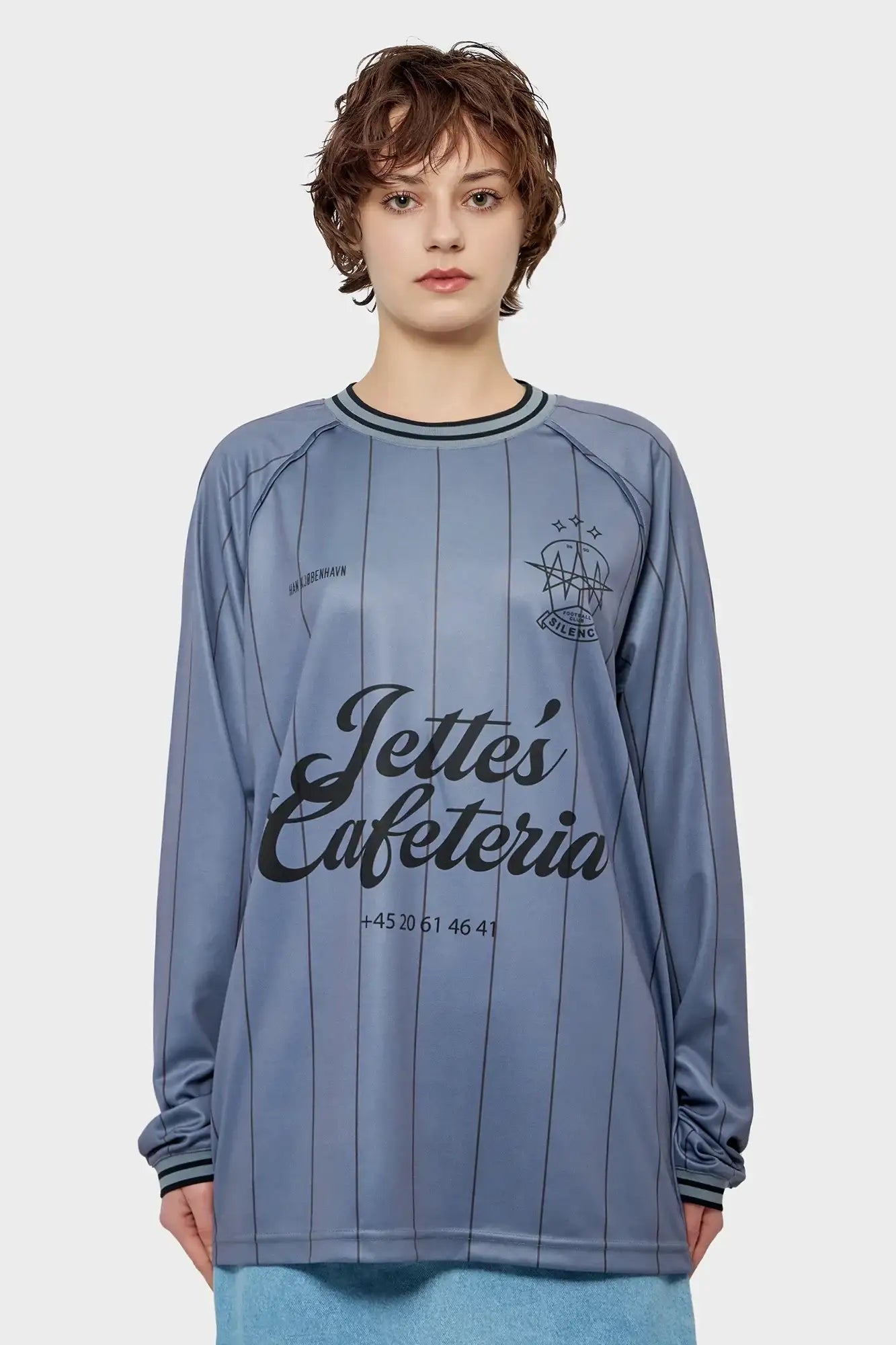 Longsleeve LOGO FOOTBALL szary