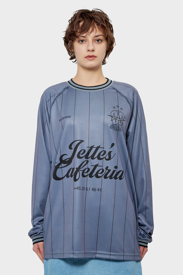 damskie#@Longsleeve LOGO FOOTBALL szary