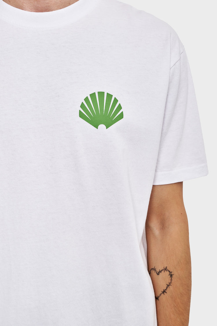LOGO TEE white and green