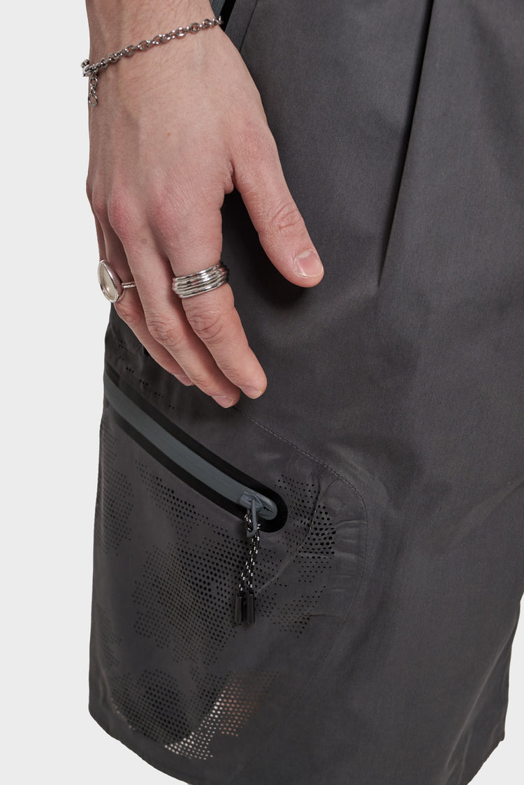 Szorty LASER CUT SHORT szare