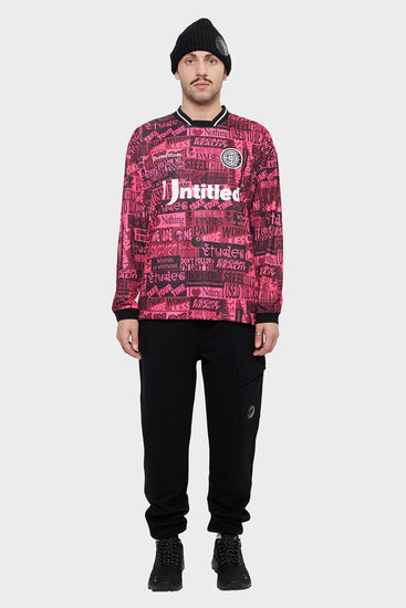 meskie#@Longsleeve SOCCER różowy