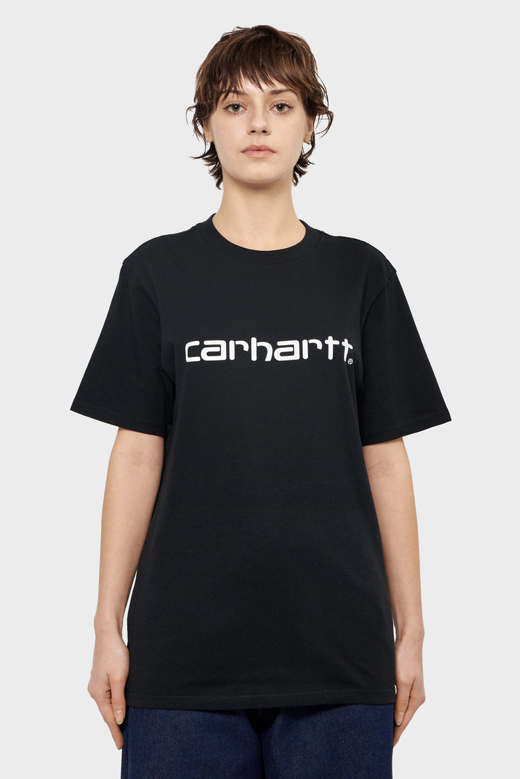 damskie#@Koszulka Script czarna