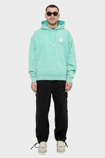 meskie#@Bluza LOGO HOODIE turkusowa