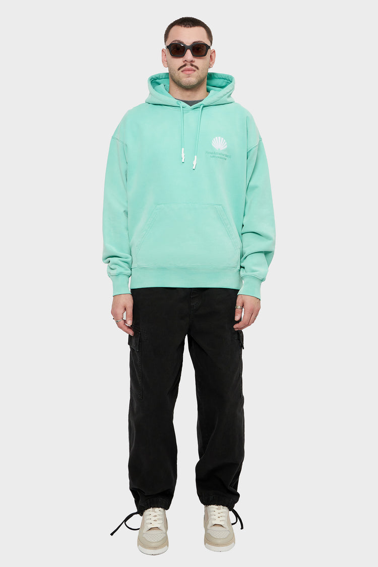 meskie#@Bluza LOGO HOODIE turkusowa