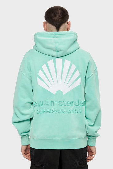 meskie#@Bluza LOGO HOODIE turkusowa