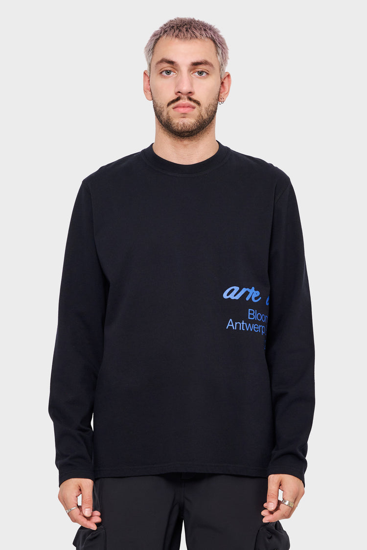 meskie#@Longsleeve BLOOMING IDEAS czarny