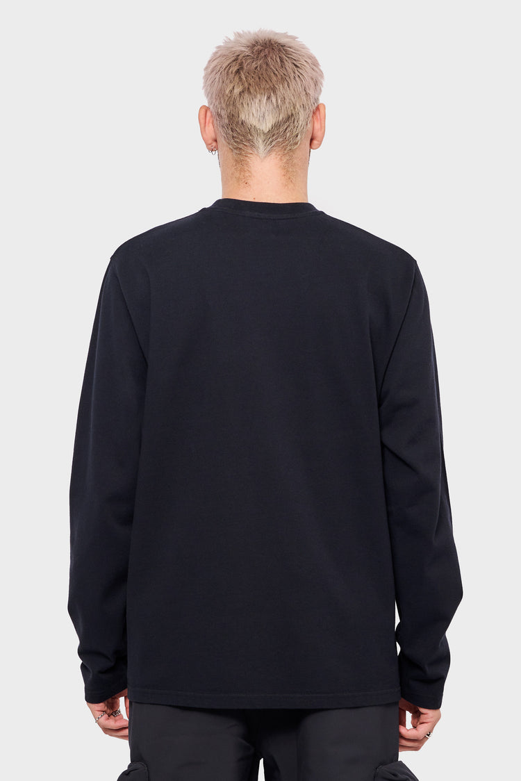 meskie#@Longsleeve BLOOMING IDEAS czarny