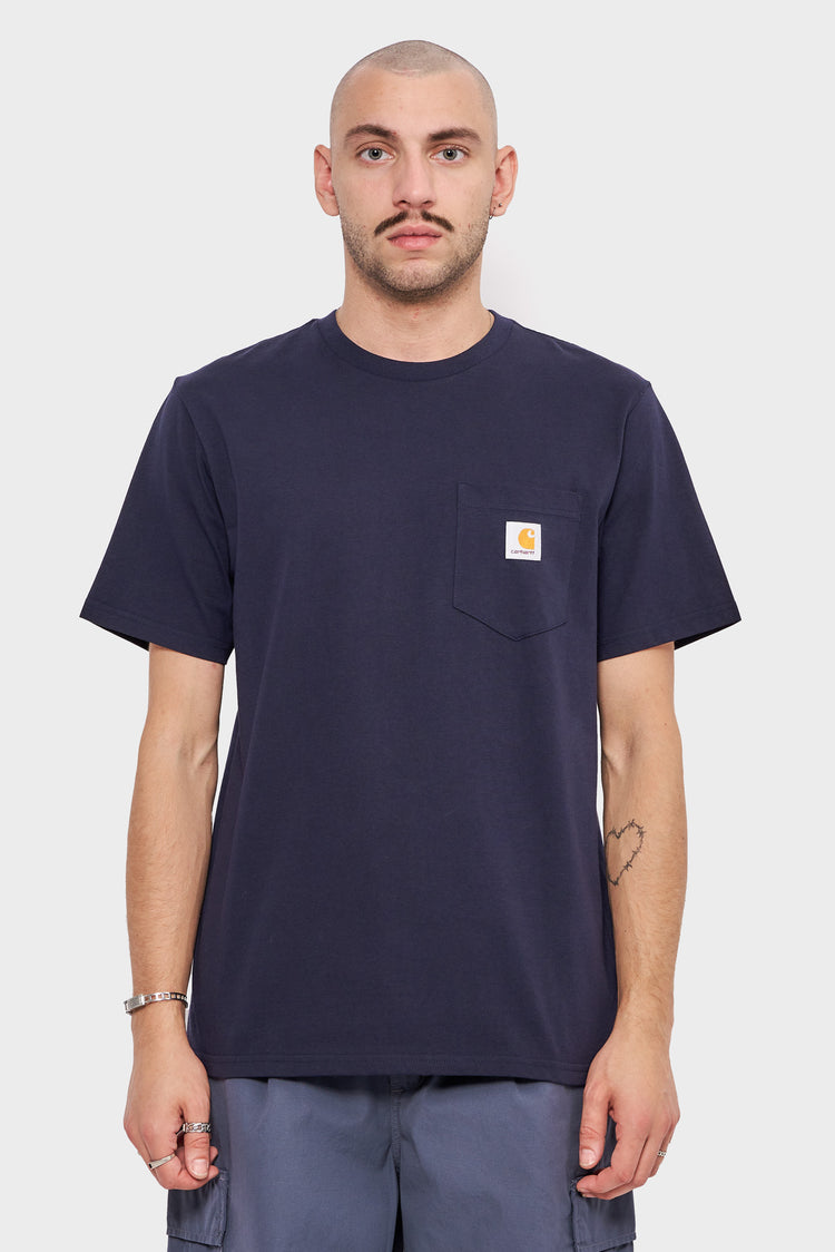 meskie#@Koszulka POCKET T-SHIRT granatowa