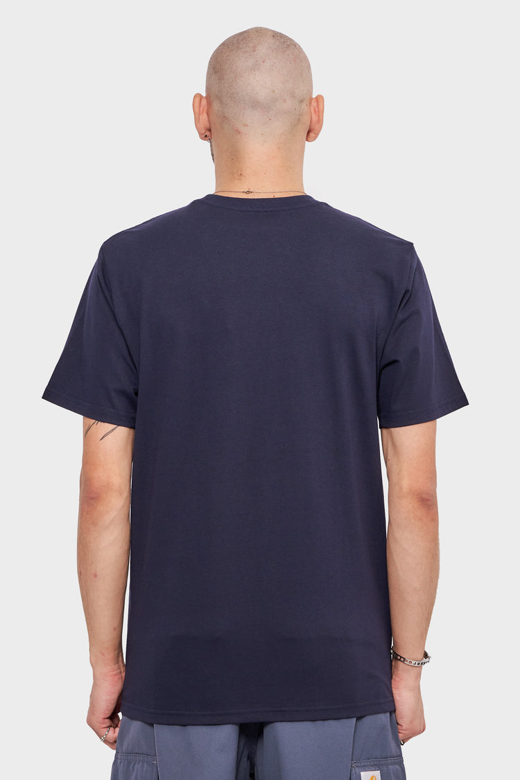 meskie#@Koszulka POCKET T-SHIRT granatowa