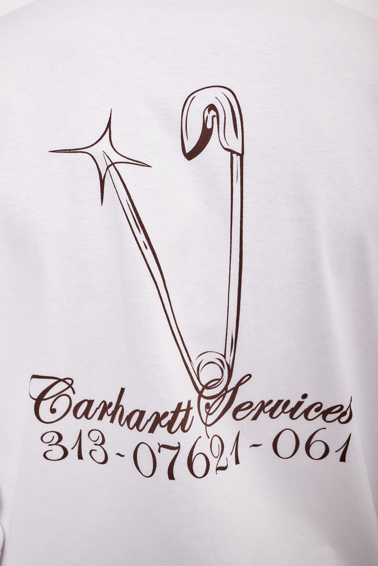 Longsleeve SAFETY PIN white