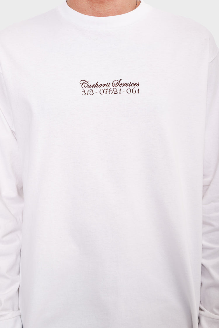 Longsleeve SAFETY PIN white