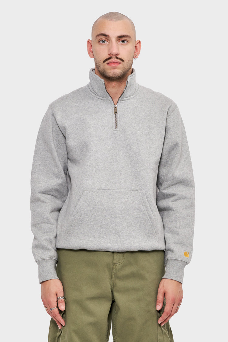 meskie#@Bluza CHASE NECK ZIP szara