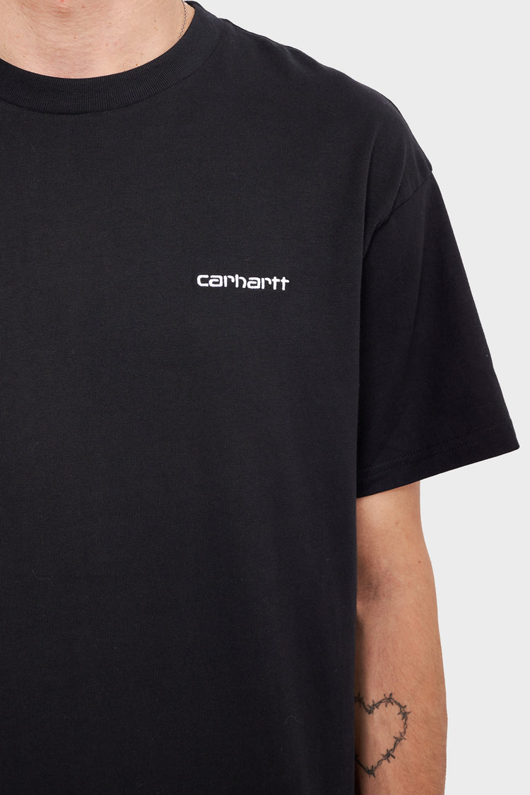 Koszulka SCRIPT EMBROIDERY czarna