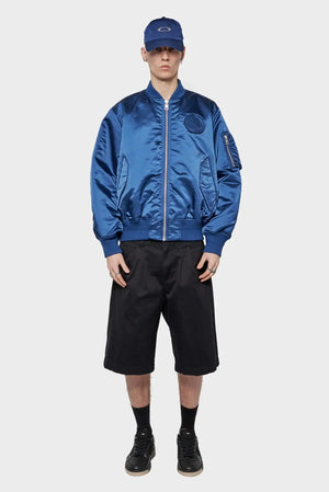 meskie#@Kurtka NYLON BOMBER granatowa