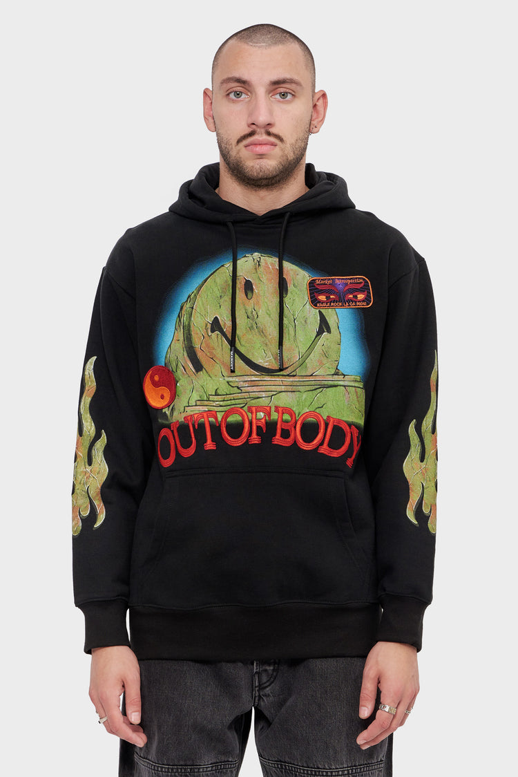 meskie#@Bluza SMILEY OUT OF BODY сzarna