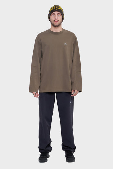 meskie#@Longsleeve LOGO oliwkowy