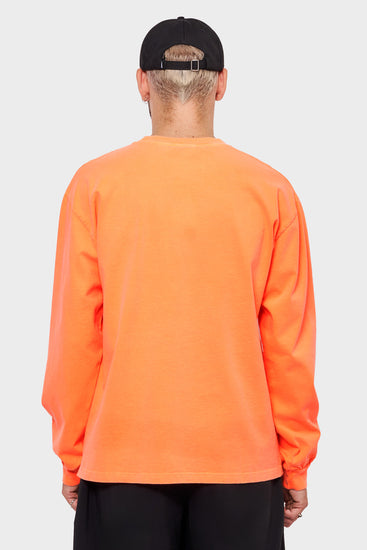 meskie#@Longsleeve TEMPLE FLUORO pomarańczowy