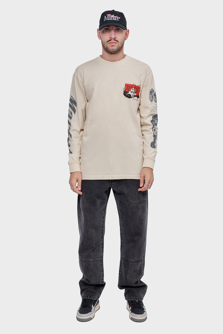 meskie#@Longsleeve CORSA beżowy