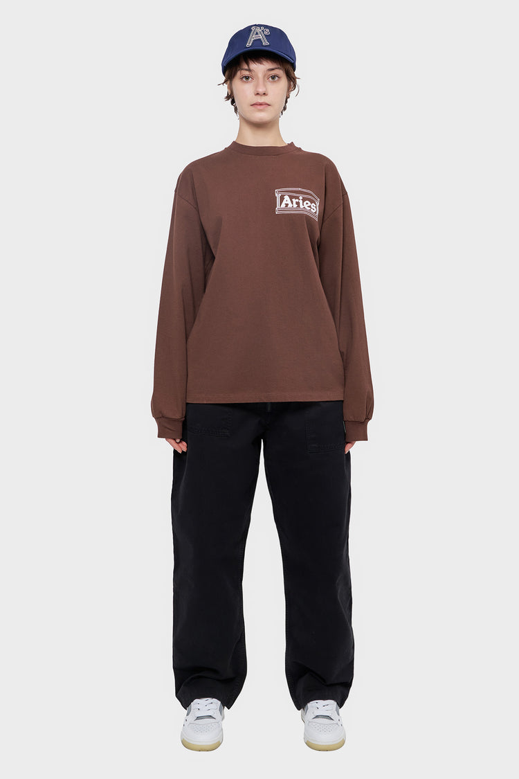 damskie#@Longsleeve TEMPLE brązowy