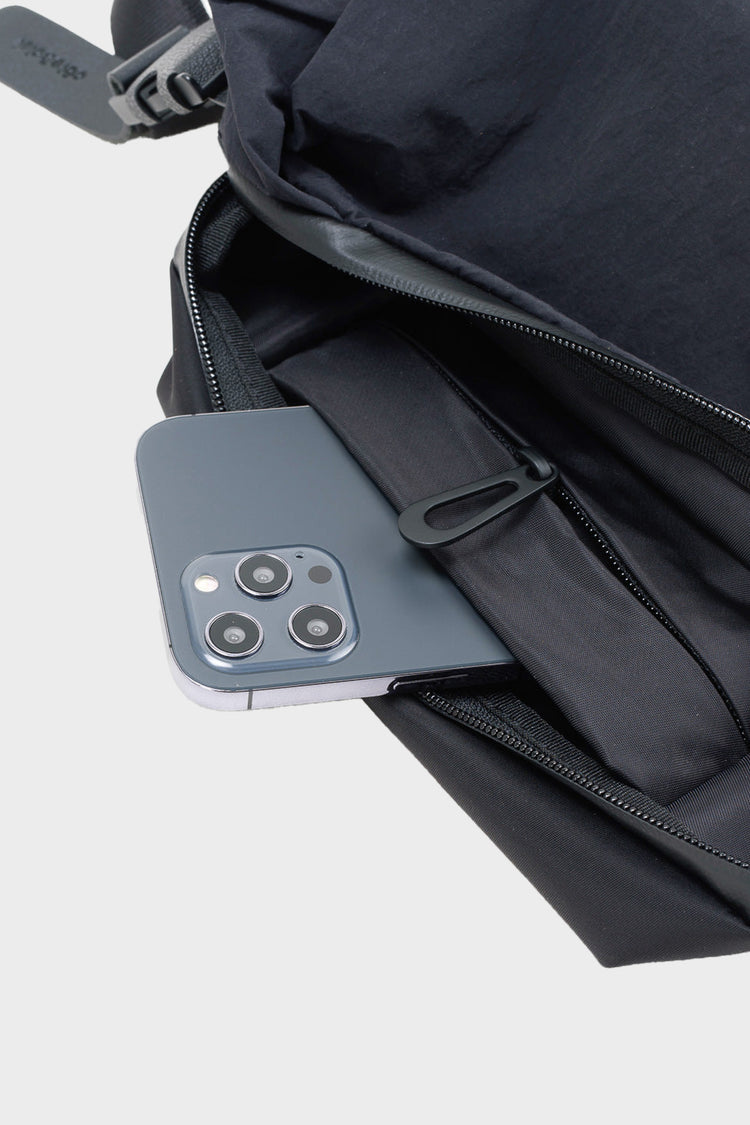 NEDA KOMATSU ONIBEGIE NYLON black bag