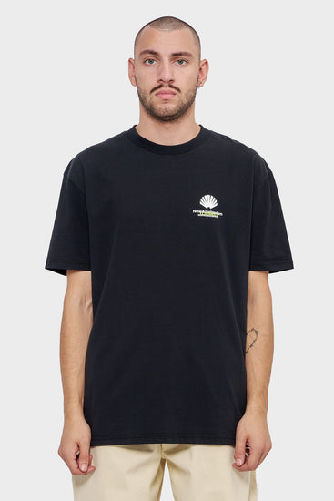 meskie#@Koszulka LOGO TOURIST TEE czarna