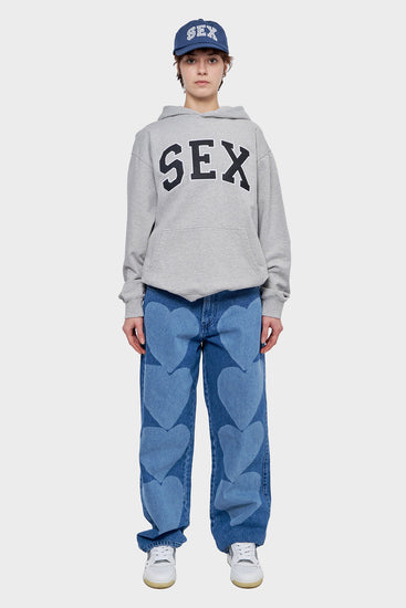 damskie#@Bluza SEX HOODIE szara