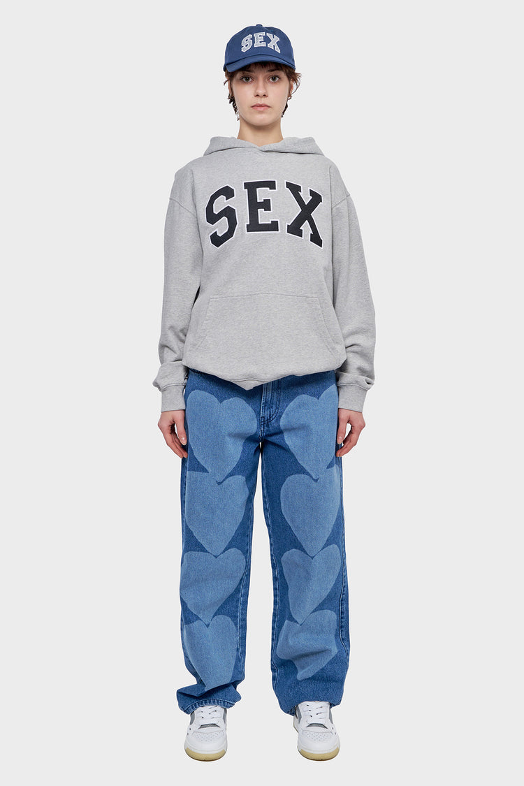 damskie#@Bluza SEX HOODIE szara