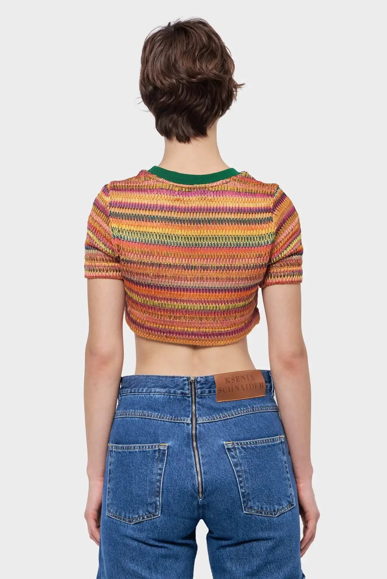 Top CROCHET multikolorowy