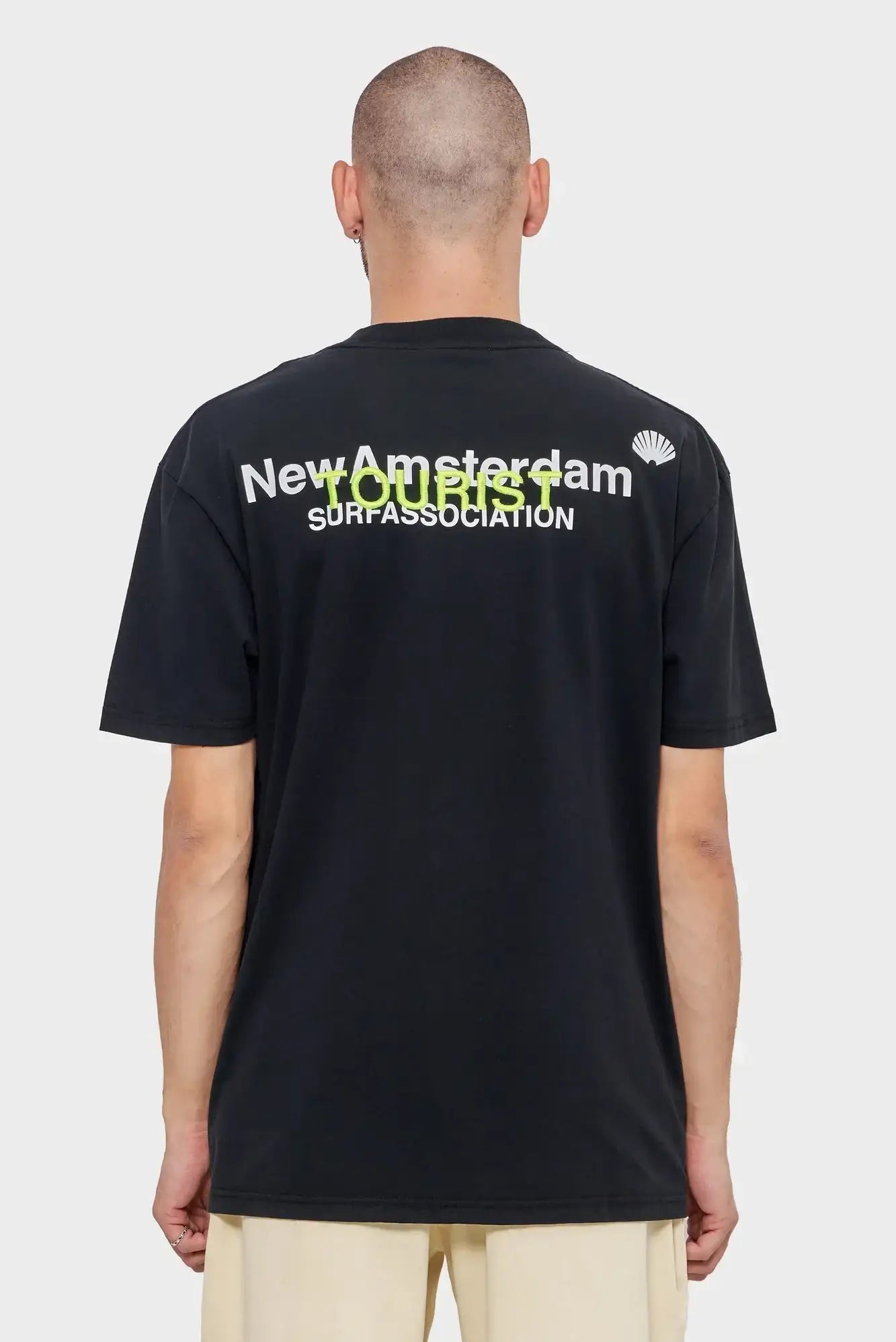 meskie#@Koszulka LOGO TOURIST TEE czarna