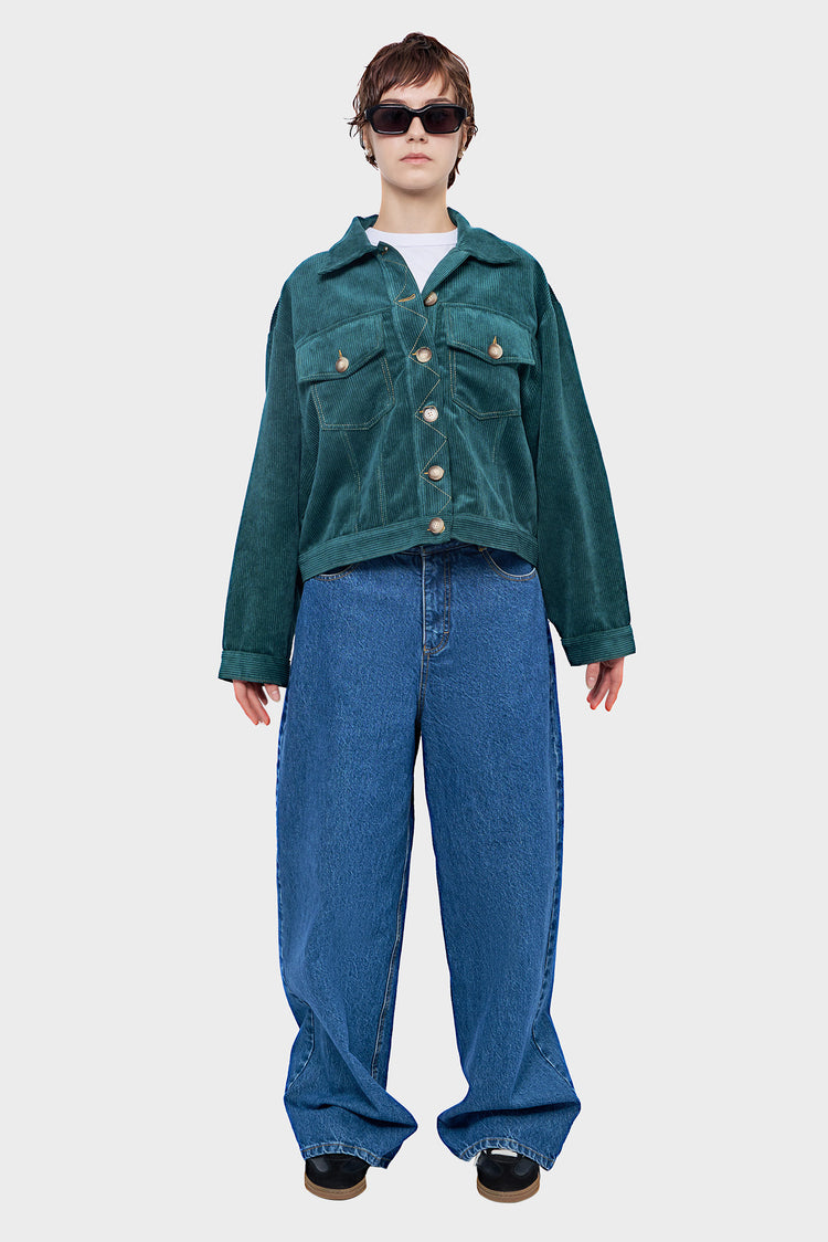 VELVET JACKET green