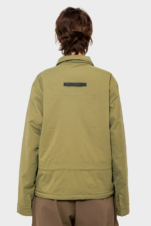 Męska kurtka przejściowa khaki, prosty krój, logo Helly Hansen na plecach