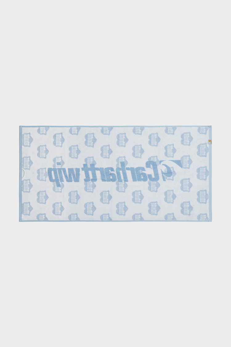 HEART TRAIN towel blue