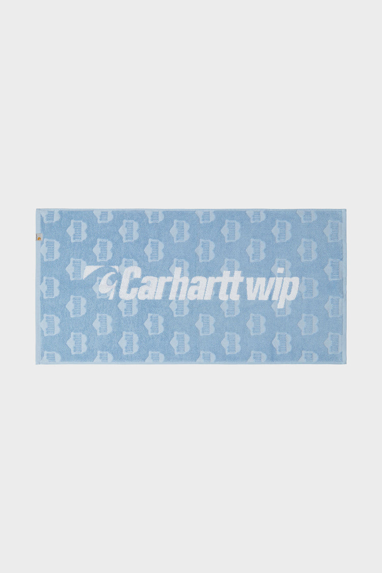 HEART TRAIN towel blue