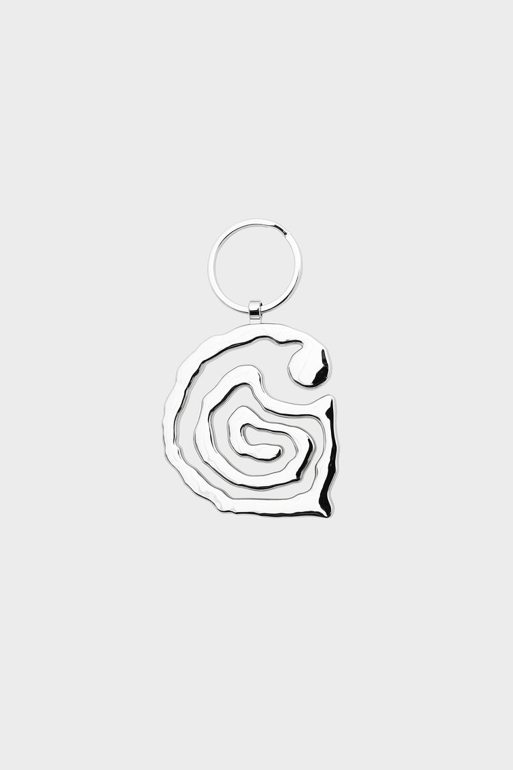 HELIX silver keychain