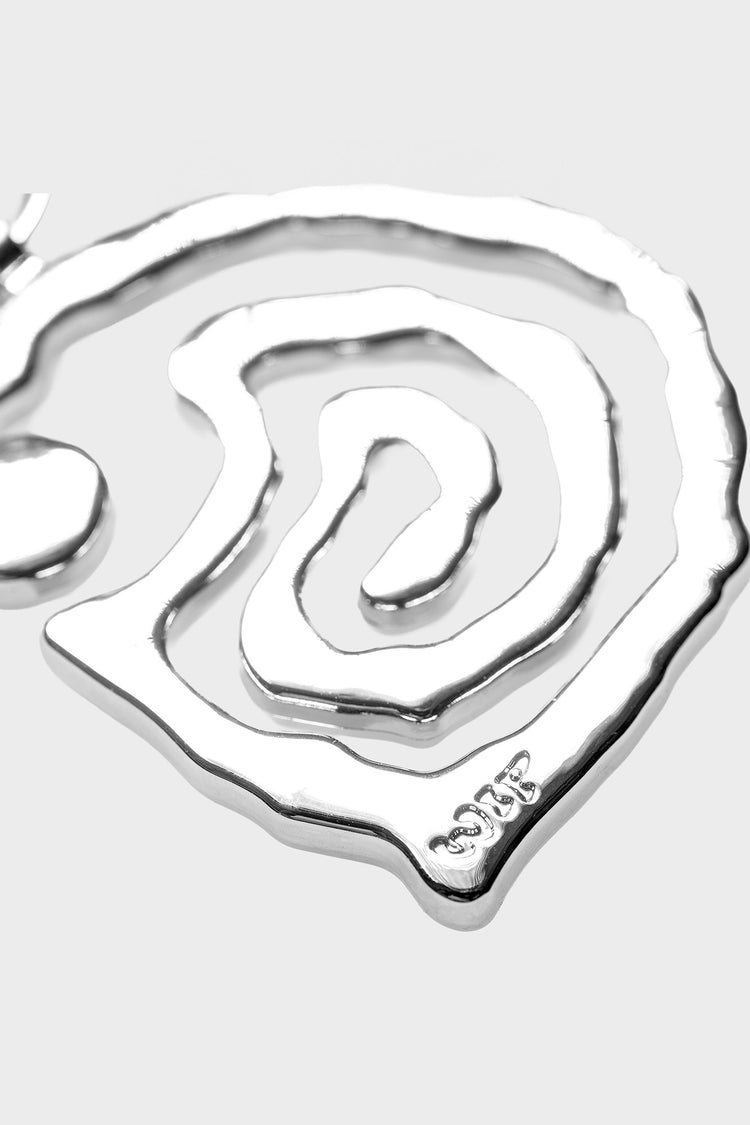 HELIX silver keychain