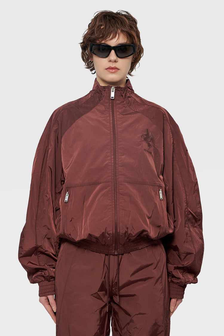 damskie#@Kurtka TRACK JACKET bordowa