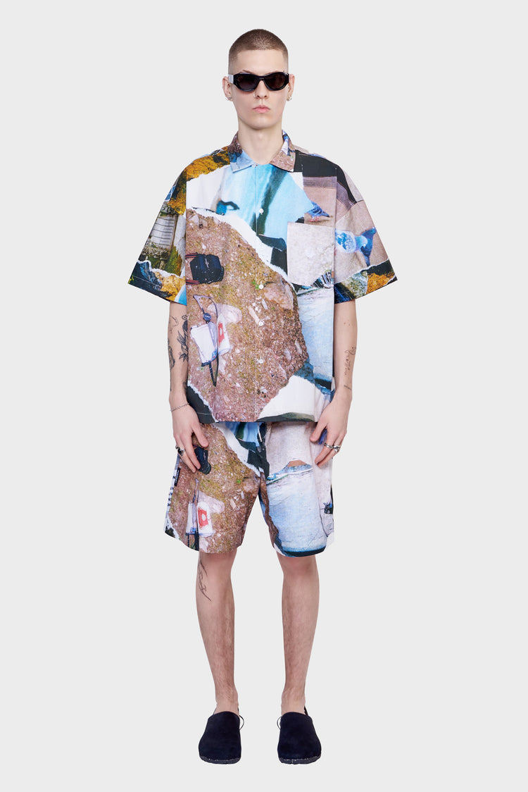meskie#@Szorty WORK SHORTS MEMORY lane print