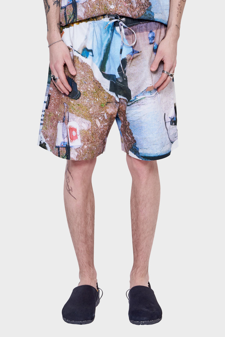 meskie#@Szorty WORK SHORTS MEMORY lane print