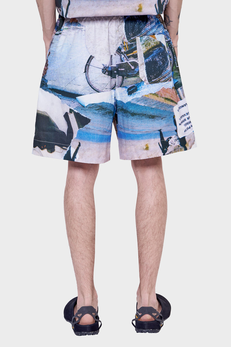 meskie#@Szorty WORK SHORTS MEMORY lane print