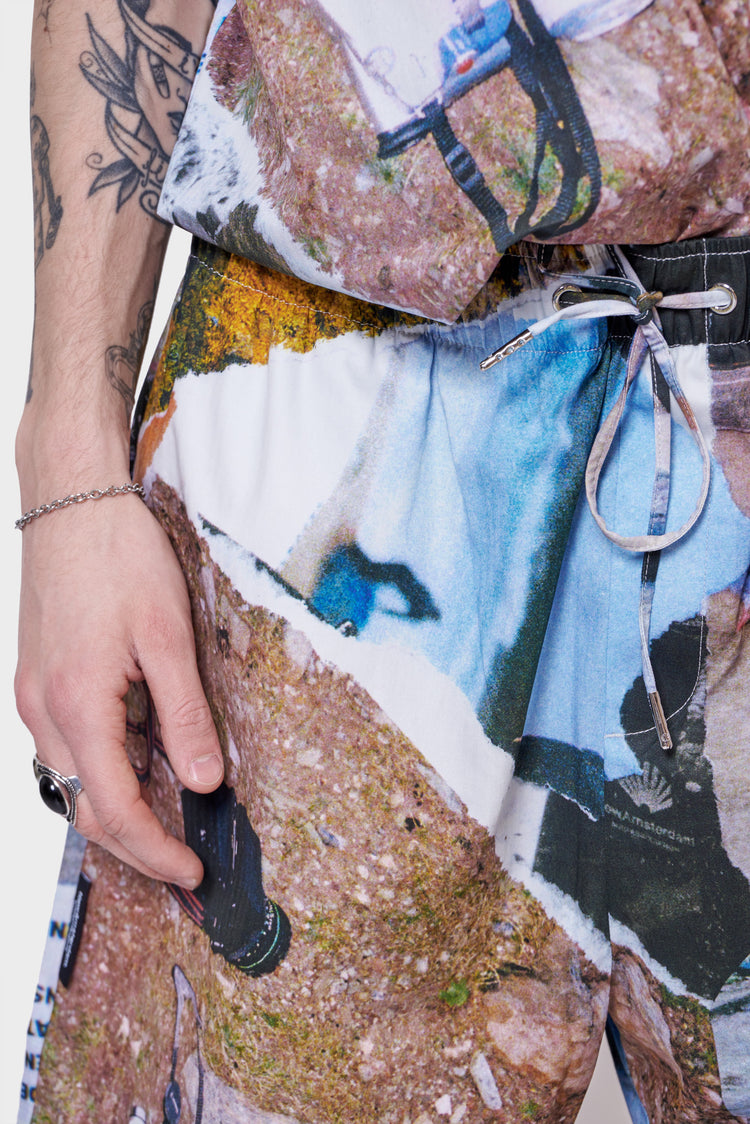 WORK SHORTS MEMORY lane print shorts