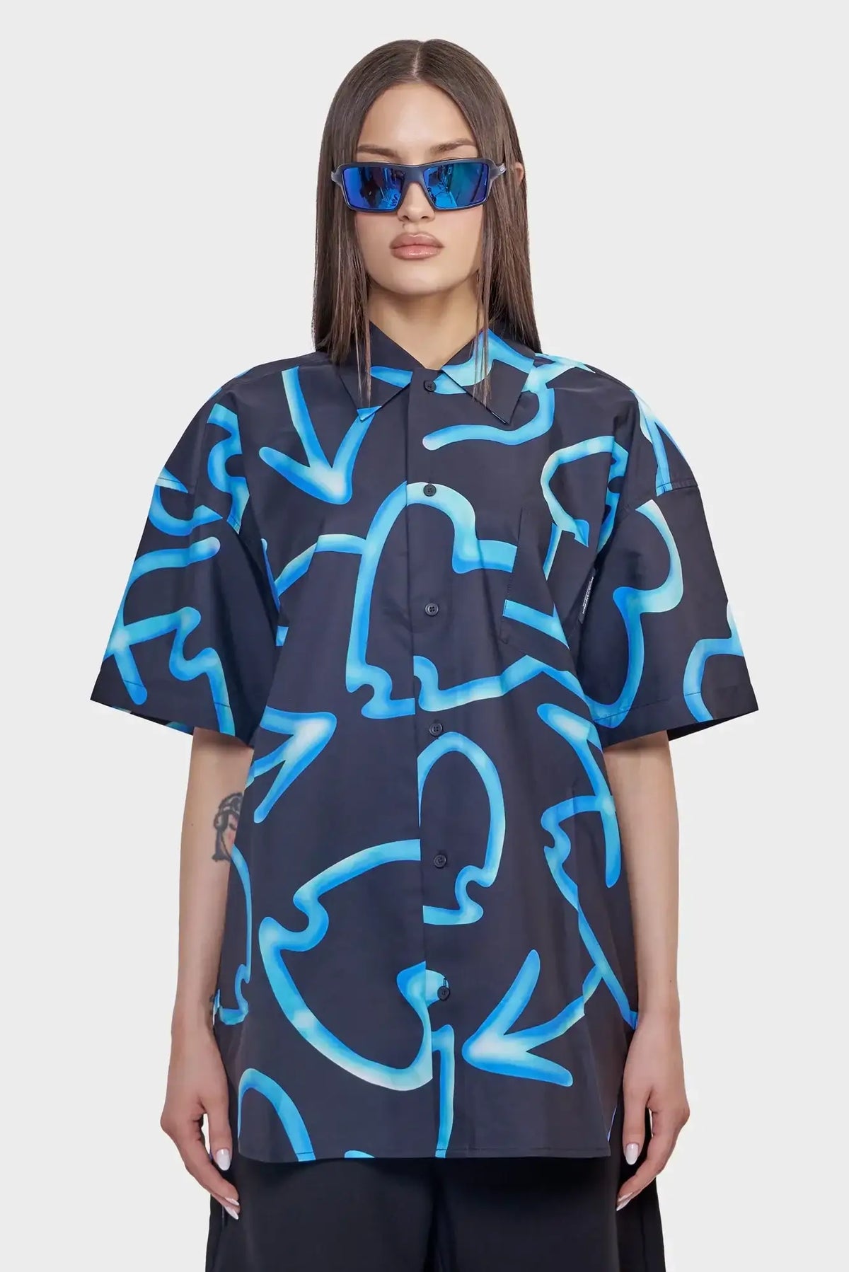 Koszula LOVER SHIRT SHORTSLEEVES czarna