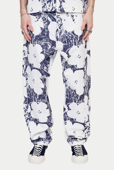 meskie#@Spodnie ANDY WARHOL RELAX JEANS białe