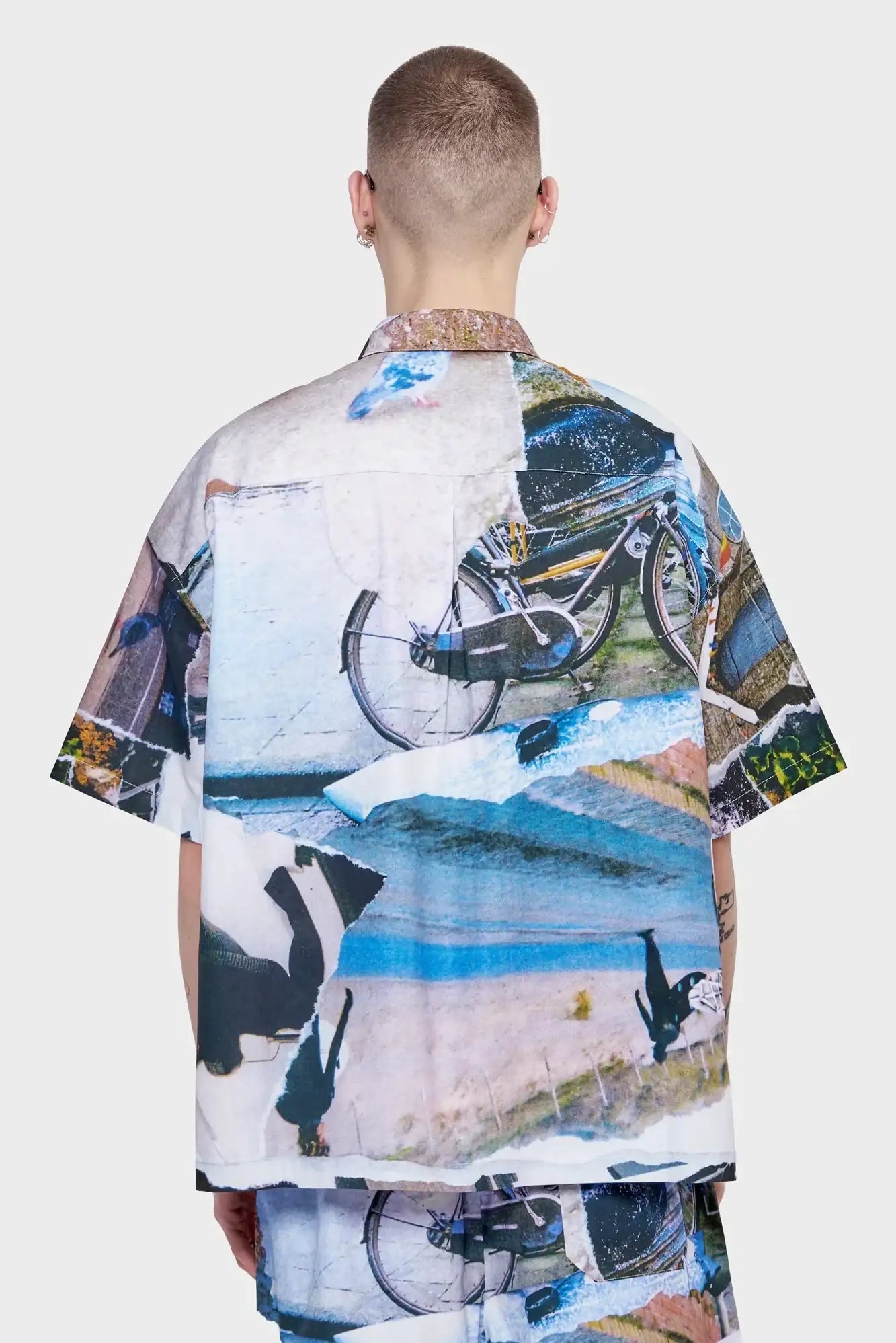 meskie#@Koszula WIJK SHIRT MEMORY lane print
