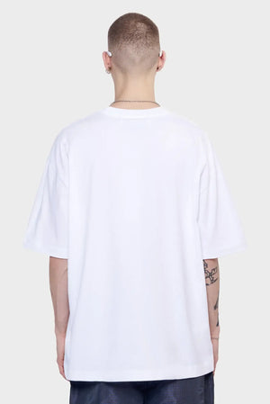meskie#@Koszulka RELAX T-SHIRT RAINBOW E biała