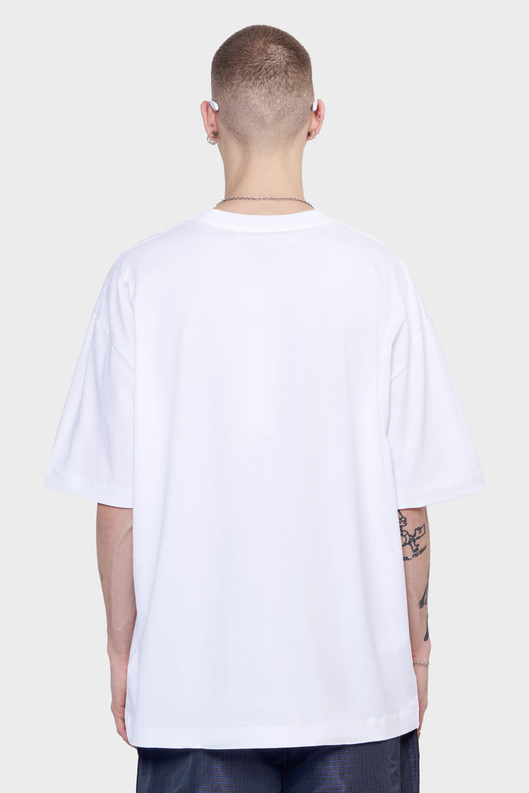 meskie#@Koszulka RELAX T-SHIRT RAINBOW E biała