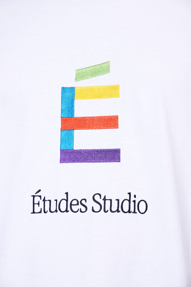 RELAX T-SHIRT RAINBOW E white
